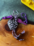 Leopard Print Safety Keychain